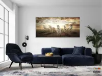 Quadro Decorativo Cavalos em Tecido Canvas 130x60 sala quarto - Foto 5