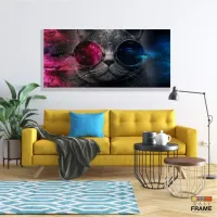 Quadro Decorativo Gato Pisicodelico Óculos em Tecido Canvas 130x60 - Foto 7