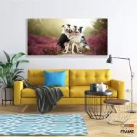 Quadros Decorativos Pet Shop Cachorros em tecido canvas 130x60 - Foto 7