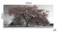Quadro Decorativo 130x60 Sala Quarto Árvore Marrom em Tecido Canvas - Foto 3