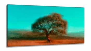 Quadro decorativo Árvore Para Sala Escritório Dreamy em Tecido Canvas  130x60