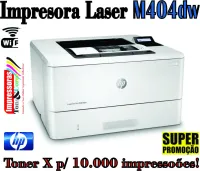 Impressora HP M404dw Laser Mono c/ Wifi e duplex