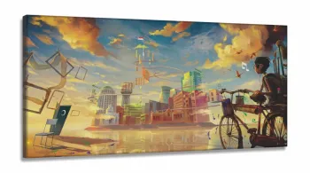 Quadro decorativo Artístico - Paisagens - 130x60 em Tecido Canvas