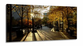 Quadro Decorativo Interiores Paisagem Toronto em Tecido Canvas 130x60
