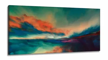 Quadro Decorativo Paisagem em Tecido Canvas 130x60