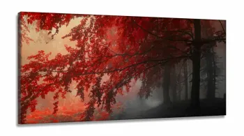 Quadro Decorativo Paisagens Flores Campos em Tecido Canvas 130x60