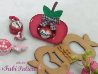 G1.414  Gabarito de Moldes em MDF Maçã Porta Bombom