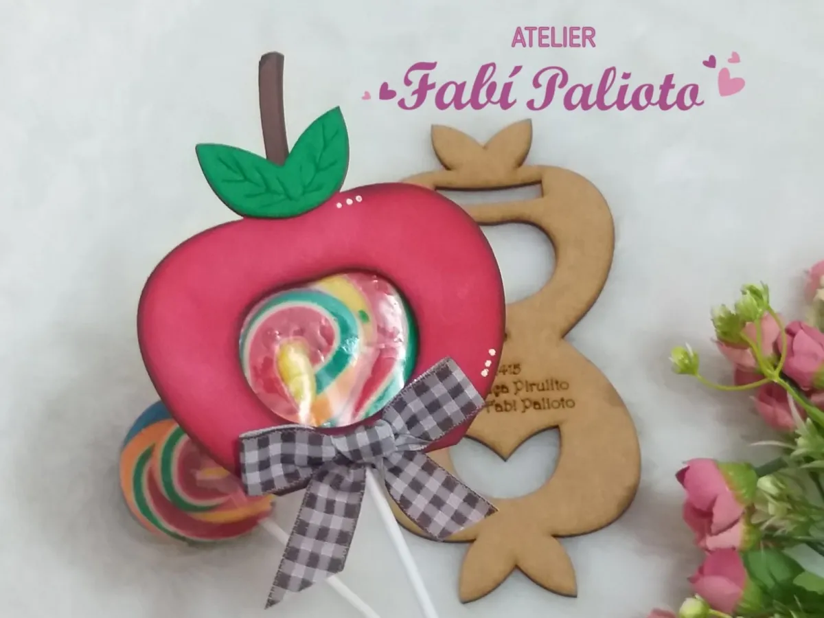 G1.415  Gabarito de Moldes em MDF Maçã Pirulito