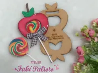 G1.415  Gabarito de Moldes em MDF Maçã Pirulito - Foto 2