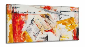 Quadro Abstrato Pintura Artistico em Tecido Canvas 130x60 cm