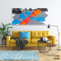 Quadro Decorativo Moderno Pintura Artistica em Tecido Canvas 130x60 cm - Foto 7