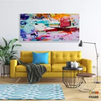 Quadro Decorativo Pintura a Óleo em Tecido Canvas 130x60 cm - Foto 7