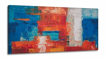 Quadro Decorativo Pintura Artistica Casa Sala Quarto em Tecido Canvas 130x60 cm
