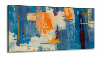Quadro Decorativo Pintura Artistica Sala Quarto em Tecido Canvas 130x60 cm