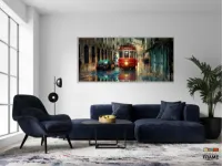 Quadro Decorativo Pintura Bonde em Tecido Canvas 130x60 - Foto 5