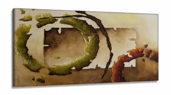 Quadros Decorativos Pintura Abstrato Sala Escritório em tecido canvas 130x60