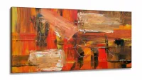 Quadro Artistico Moderno Decorativo em Tecido Canvas 130x60 cm
