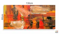 Quadro Artistico Moderno Decorativo em Tecido Canvas 130x60 cm - Foto 3