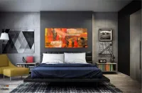 Quadro Artistico Moderno Decorativo em Tecido Canvas 130x60 cm - Foto 4