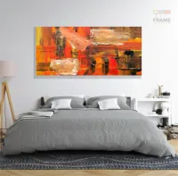 Quadro Artistico Moderno Decorativo em Tecido Canvas 130x60 cm - Foto 6
