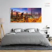 Quadro Decoração Cidade em Movimento em Tecido Canvas - Foto 6