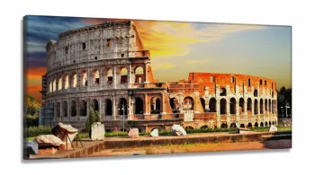 Quadro Decorativo  Coliseu de Roma em Tecido Canvas