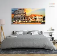 Quadro Decorativo  Coliseu de Roma em Tecido Canvas - Foto 6