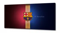 Quadro Decorativo  FC Barcelona Futebol em Tecido Canvas - Foto 2