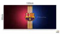 Quadro Decorativo  FC Barcelona Futebol em Tecido Canvas - Foto 3