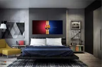 Quadro Decorativo  FC Barcelona Futebol em Tecido Canvas - Foto 4