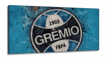 Quadro Decorativo  Grêmio Futebol em Tecido canvas 130x60