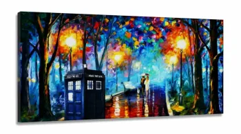 Quadro Decorativo  Sala Escritório Moderno Espaço Amor em Tecido Canvas