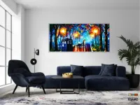 Quadro Decorativo  Sala Escritório Moderno Espaço Amor em Tecido Canvas - Foto 5