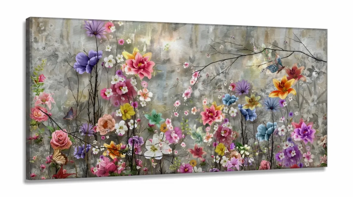 Quadro Decorativo 117 em tecido canvas 130x60 cm Imagem