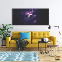 Quadro Decorativo 130x60 Sala Quarto Star Wars Death Star em Tecido Canvas - Foto 7