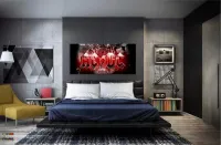 Quadro Decorativo ACDC Banda Musica 130x60 em Tecido Canvas - Foto 4