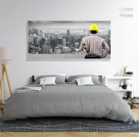 Quadro Decorativo Arquitetura -130x60 em Tecido Canvas - Foto 6