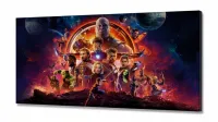 Quadro Decorativo Avengers 8 em Tecido Canvas 130x60 - Foto 2
