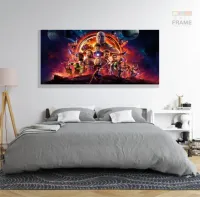 Quadro Decorativo Avengers 8 em Tecido Canvas 130x60 - Foto 6