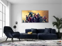 Quadro Decorativo Avengers 130x60 em Tecido Canvas - Foto 5