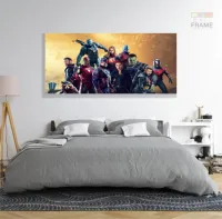 Quadro Decorativo Avengers 130x60 em Tecido Canvas - Foto 6