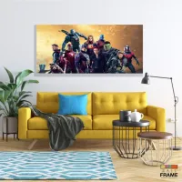 Quadro Decorativo Avengers 130x60 em Tecido Canvas - Foto 7