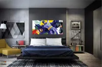 Quadro decorativo Batman e Robin Retro com Tela em Tecido Canvas 130x60 - Foto 4