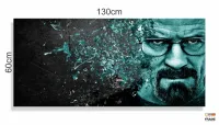 Quadro Decorativo Braking Bad Filme em Tecido Canvas 130x60 - Foto 3