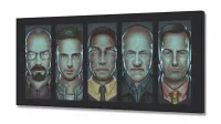 Quadro Decorativo Braking Bad Série 130x60 em Tecido Canvas sala - Foto 2