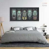 Quadro Decorativo Braking Bad Série 130x60 em Tecido Canvas sala - Foto 6
