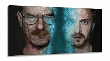 Quadro Decorativo Breaking Bad em Tecido Canvas 130x60