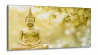 Quadro Decorativo Buda Celestial 130x60em Tecido Canvas