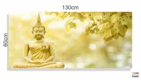Quadro Decorativo Buda Celestial 130x60em Tecido Canvas - Foto 3