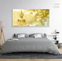 Quadro Decorativo Buda Celestial 130x60em Tecido Canvas - Foto 6
